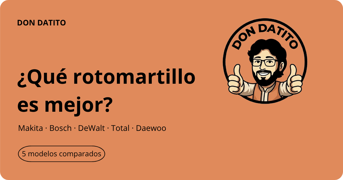 mejor rotomartillo Makita Bosch DeWalt