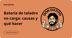 batería de taladro no carga