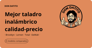 mejor taladro inalámbrico calidad precio